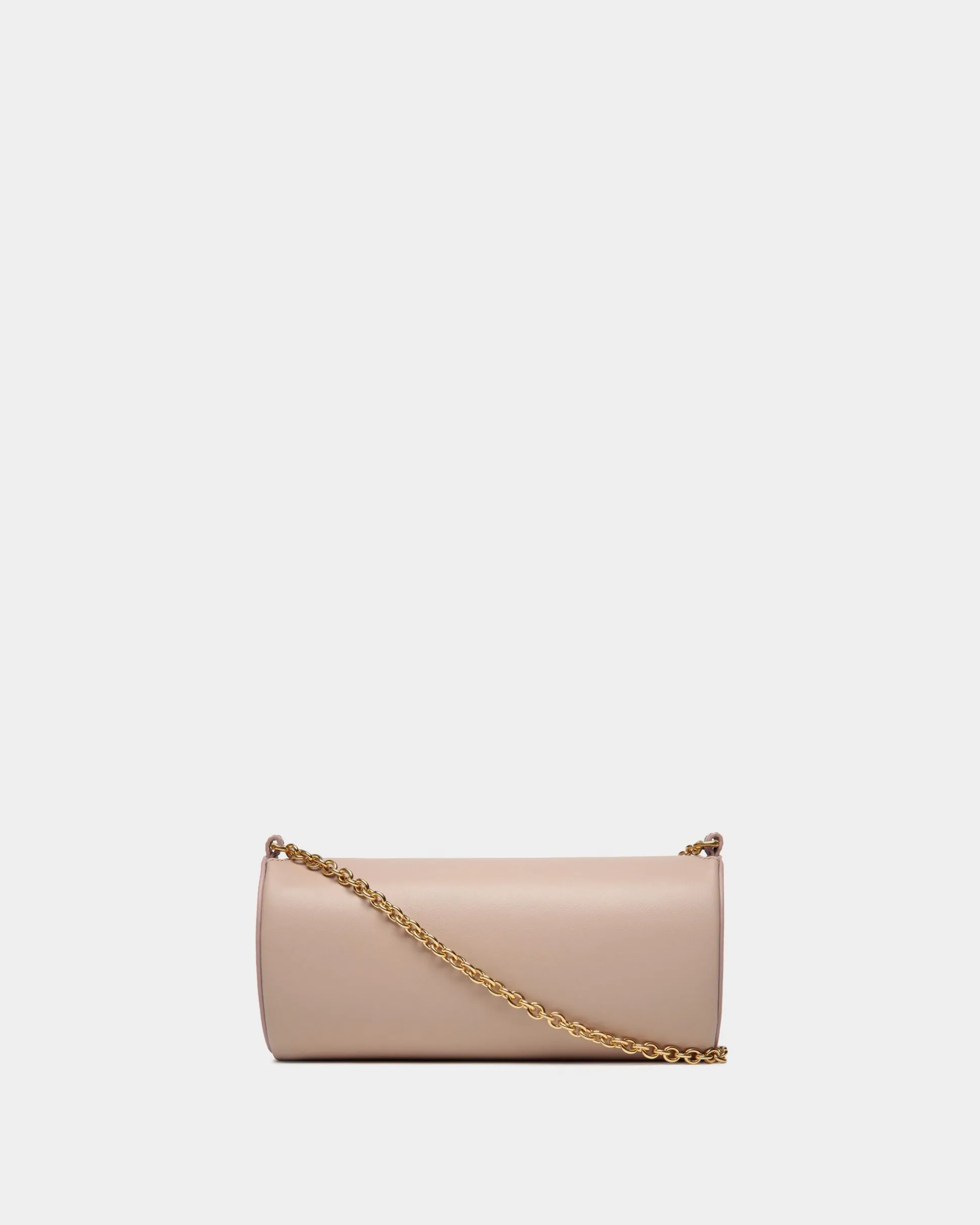Emblem Minitasche Aus Leder In Light Beige