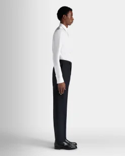 Faltenhose Aus Wolle In Navy Blue Aus Der Adrien Brody Travel-Kollektion