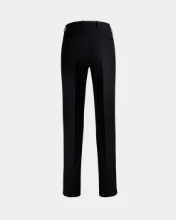 Faltenhose Aus Wolle In Navy Blue Aus Der Adrien Brody Travel-Kollektion