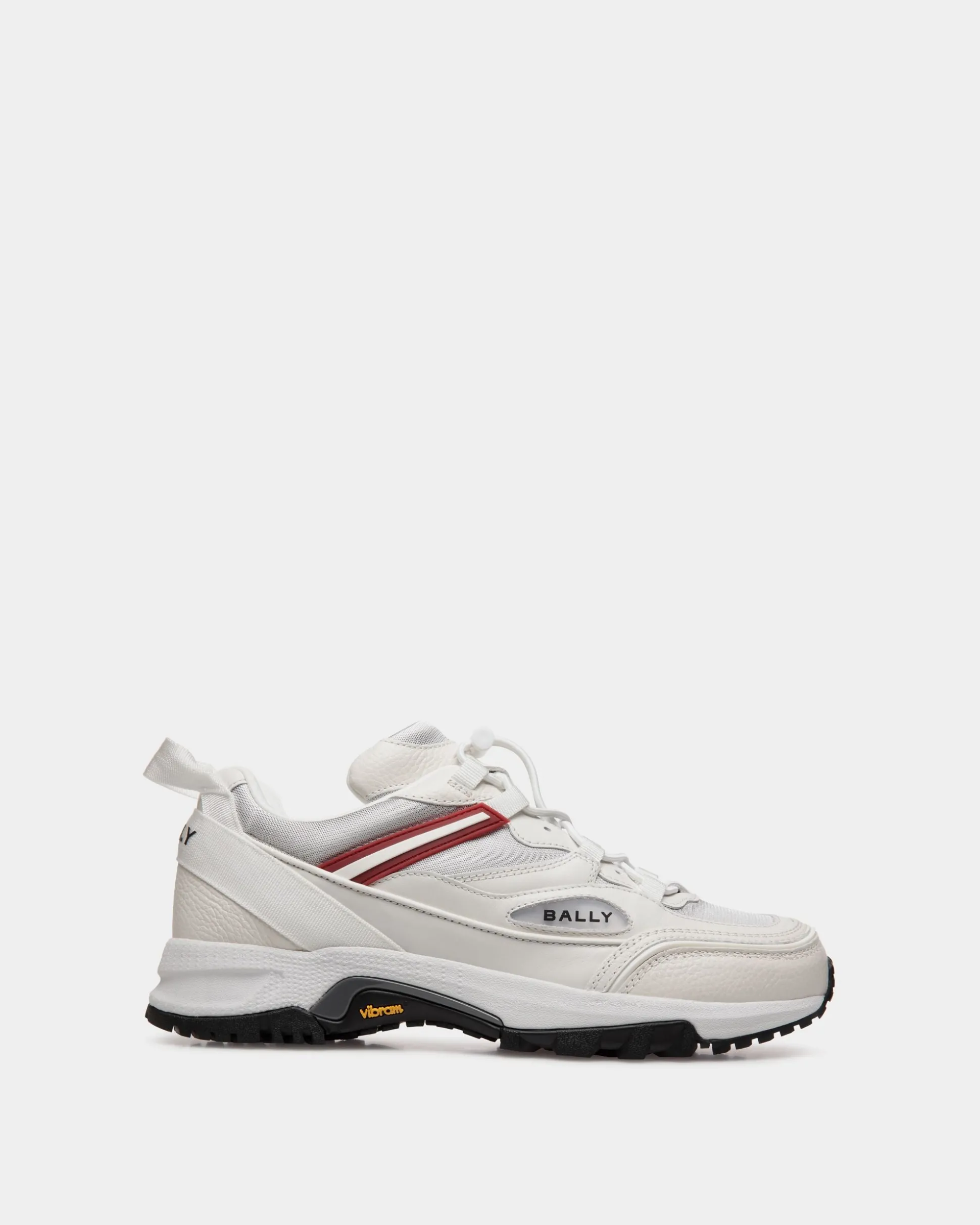 Faster Sneaker Aus Leder Und Nylon In Weiß
