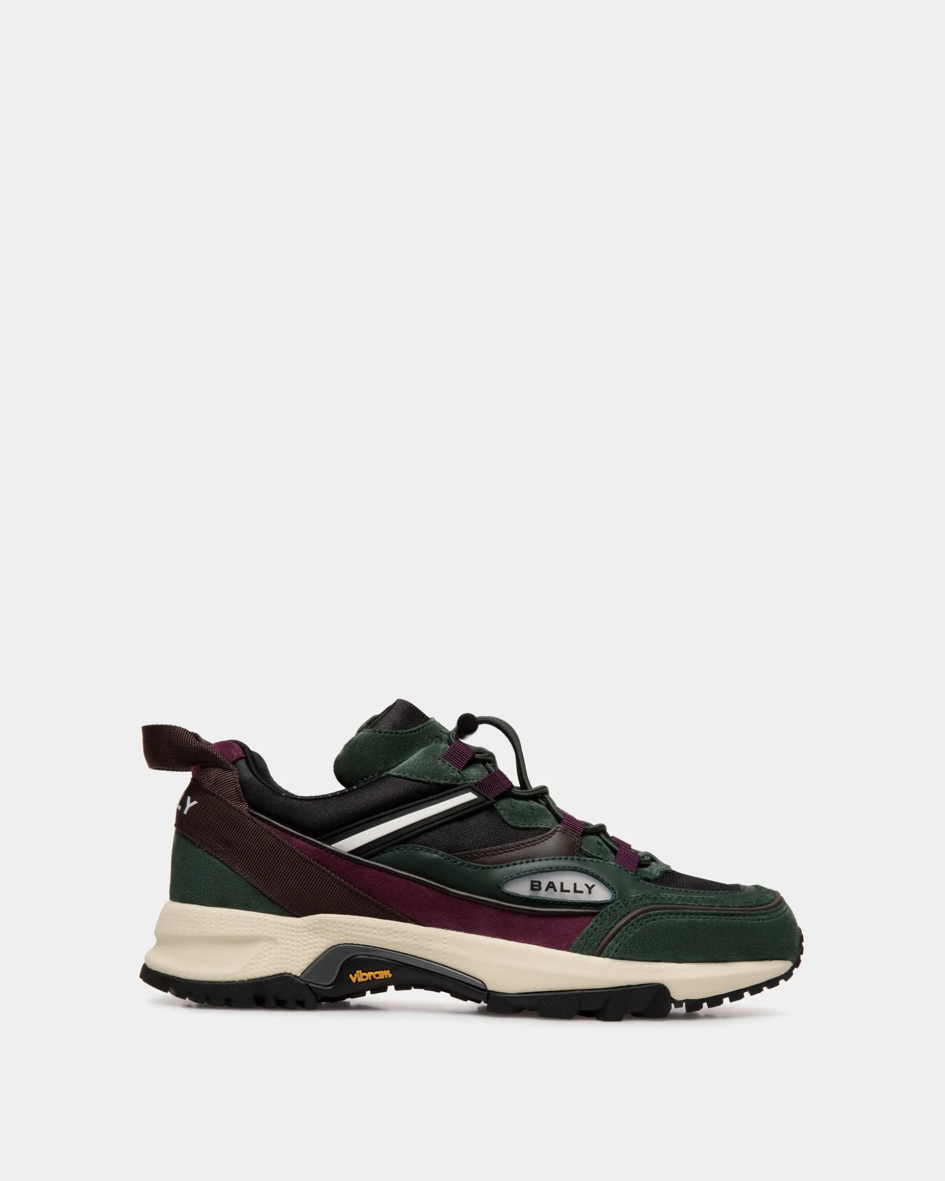 Faster Sneaker Aus Leder Und Nylon In Bottle Green