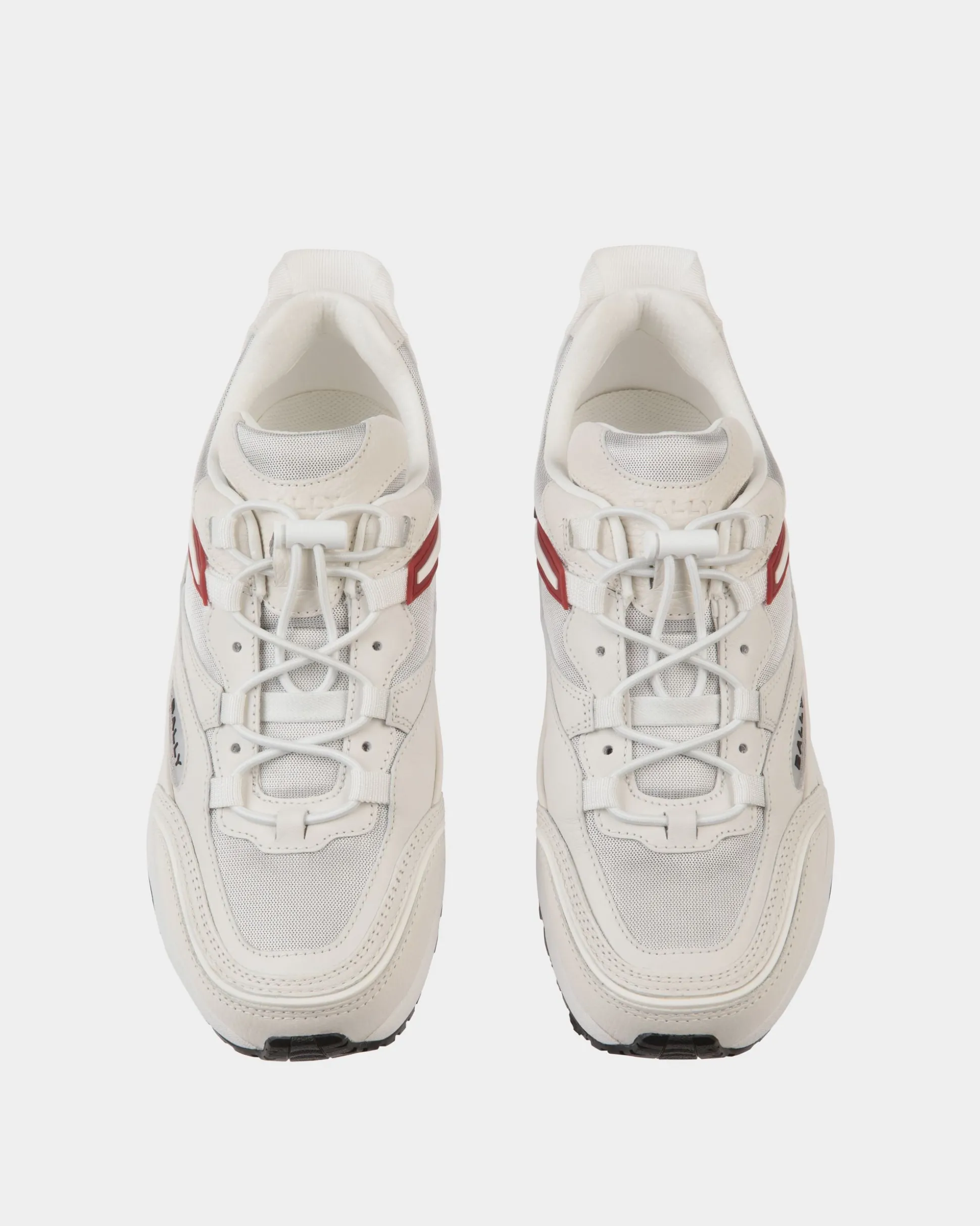 Faster Sneaker Aus Leder Und Nylon In Weiß