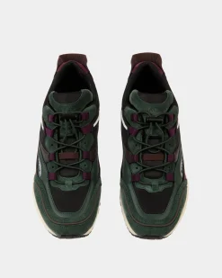 Faster Sneaker Aus Leder Und Nylon In Bottle Green