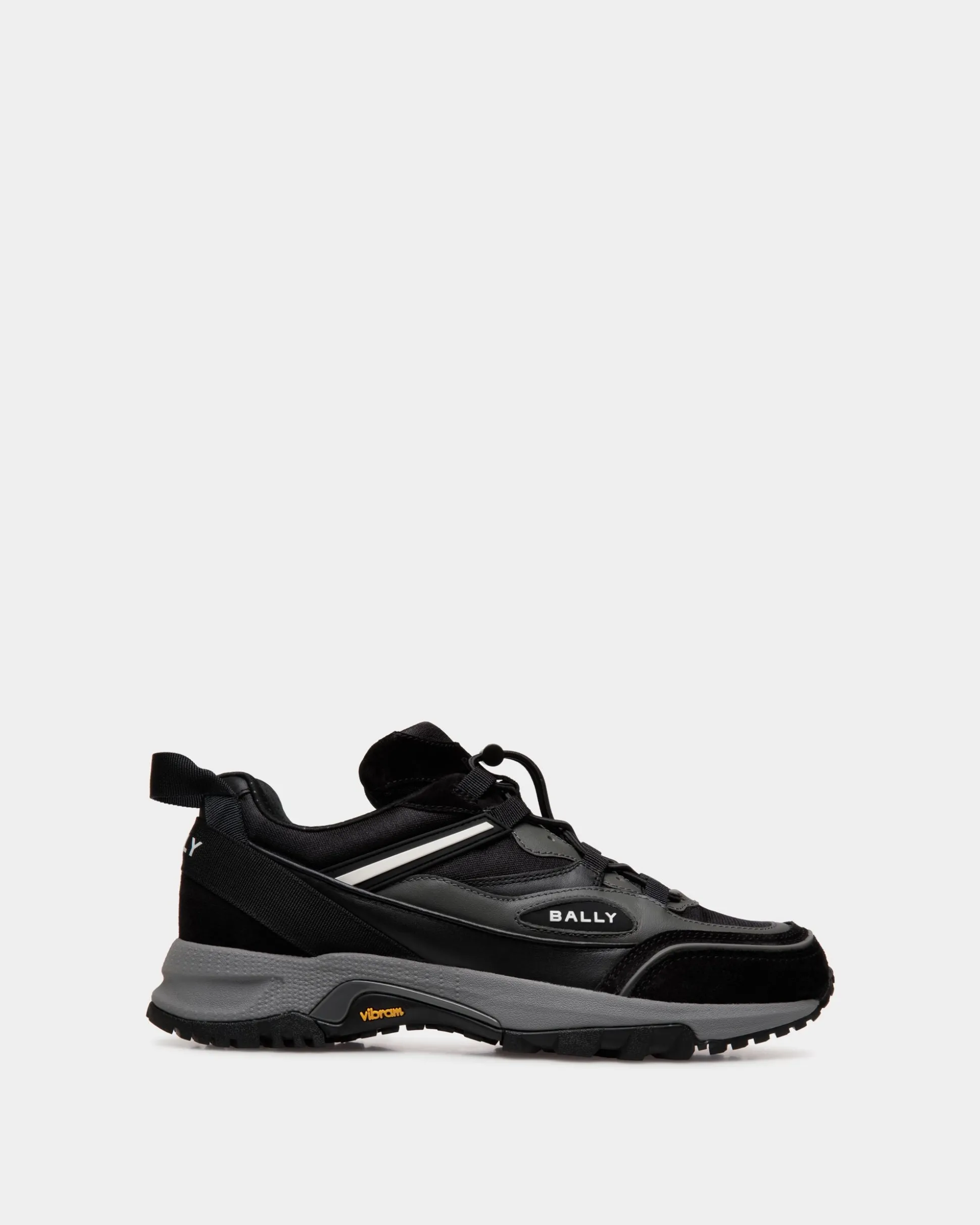 Faster Sneaker Aus Schwarzem Leder Und Nylon