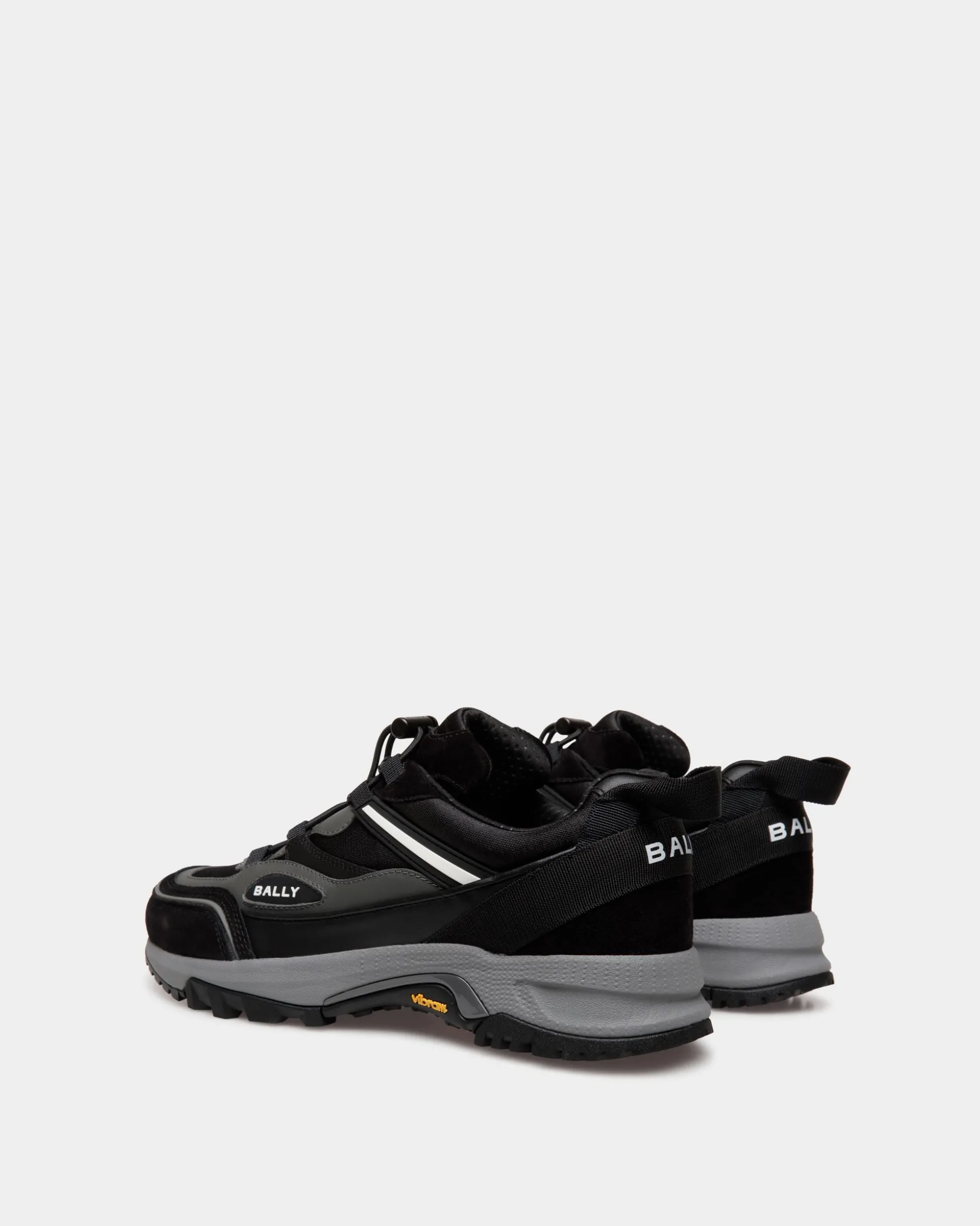 Faster Sneaker Aus Schwarzem Leder Und Nylon