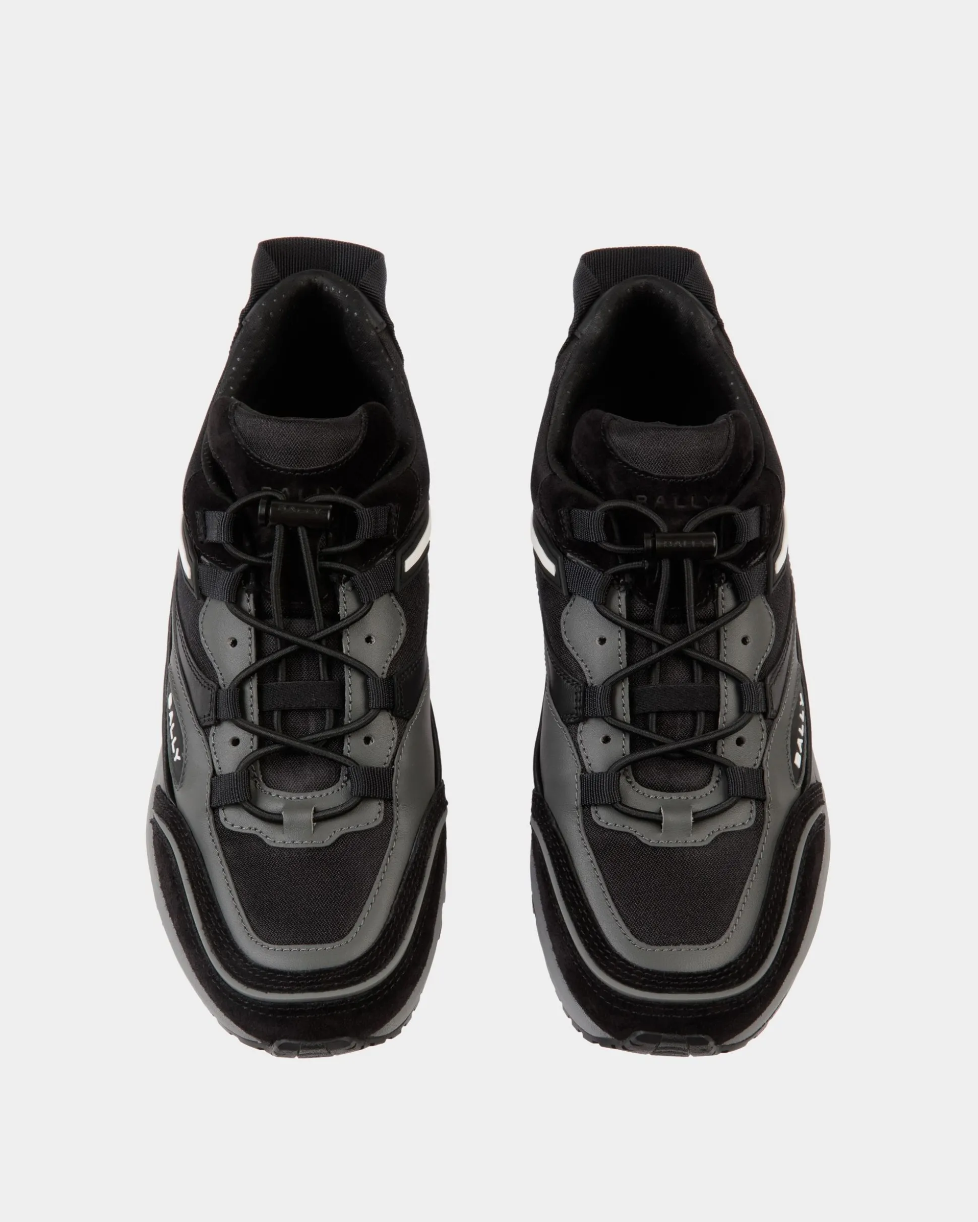 Faster Sneaker Aus Schwarzem Leder Und Nylon