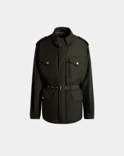Feldjacke Aus Nylon In Military Green