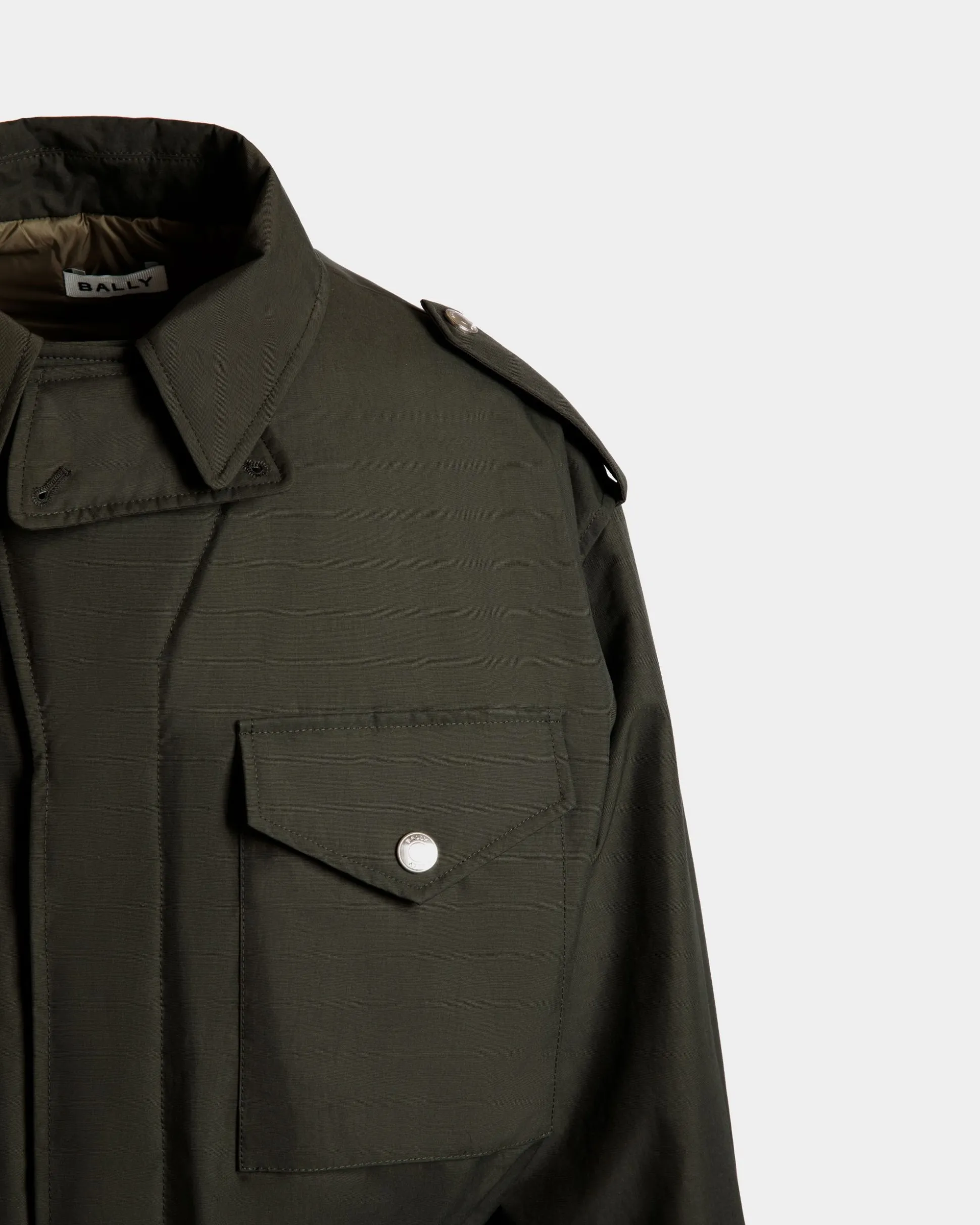 Feldjacke Aus Nylon In Military Green