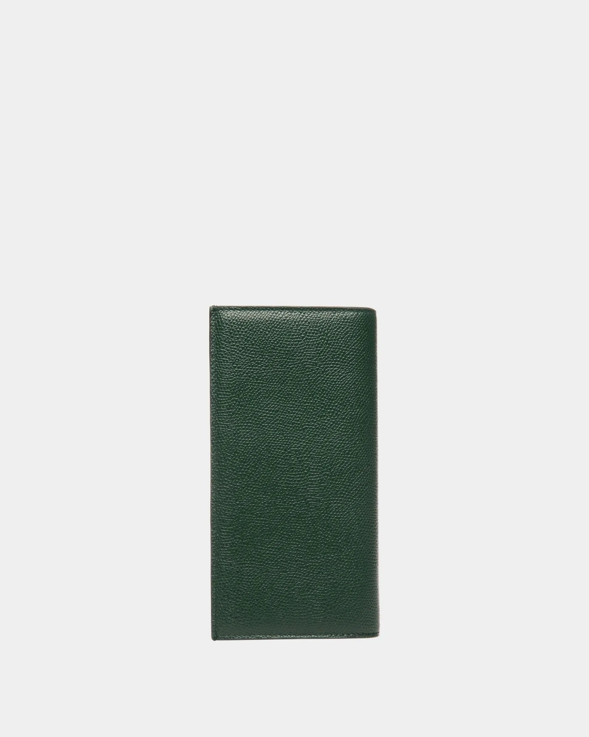 Flag Klassische Geldbörse Aus Leder In Bottle Green