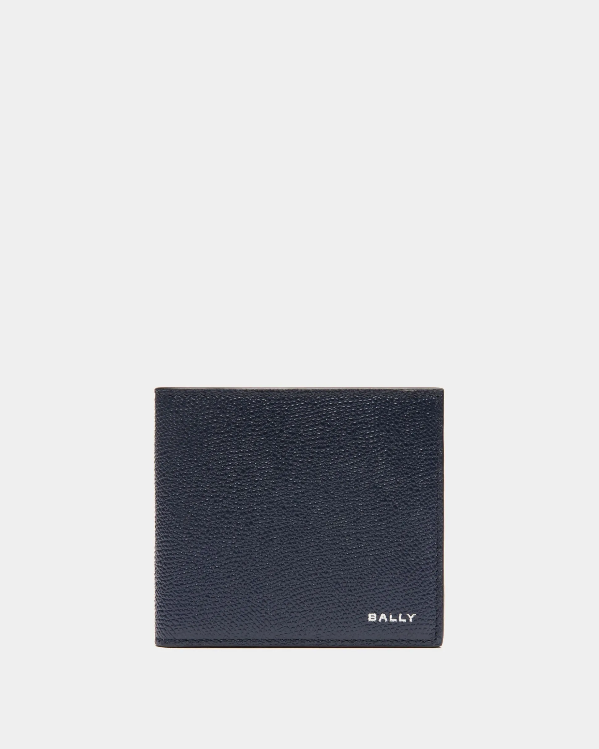 Flag Zweiteilige Geldbörse Aus Blauem Leder