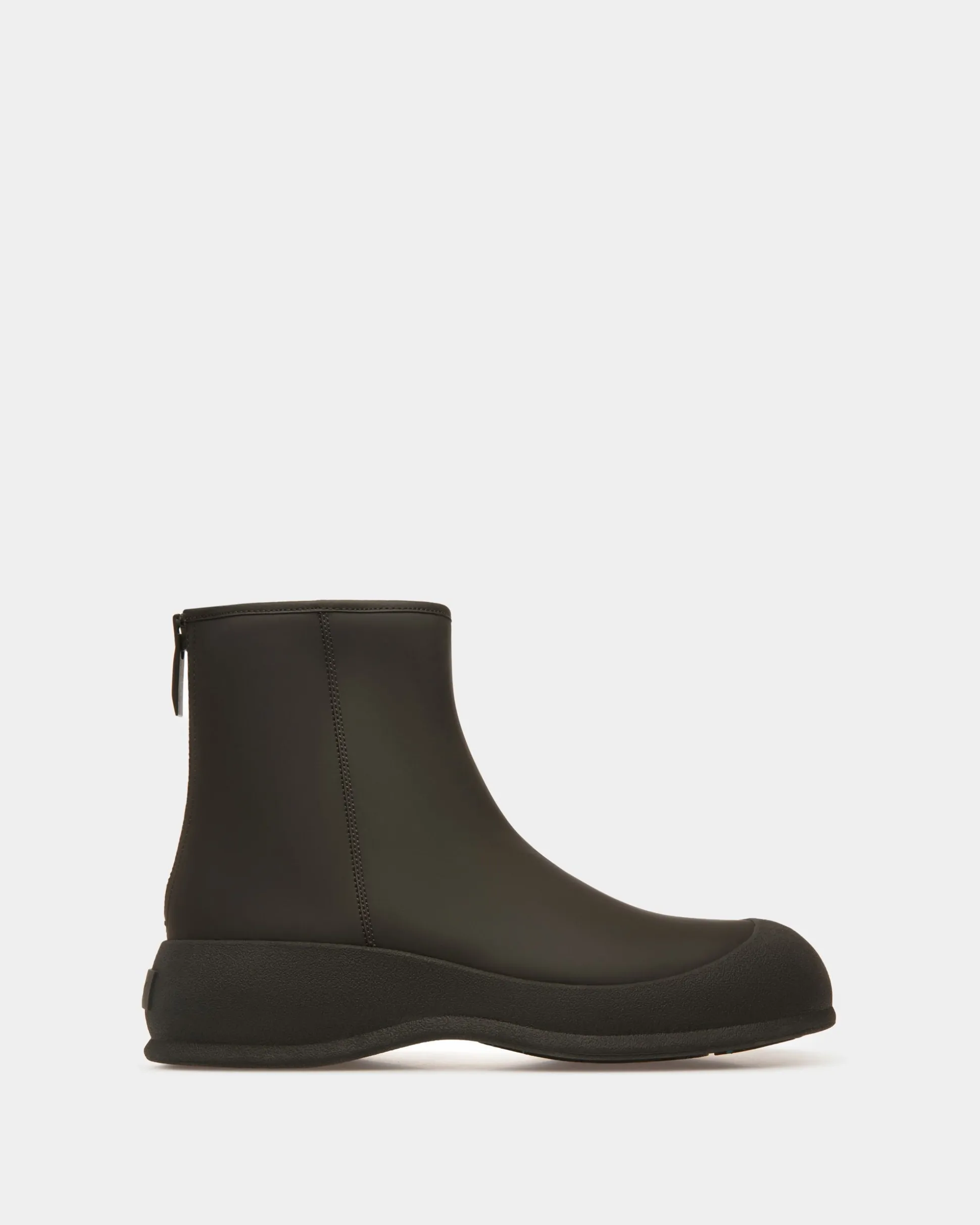 Frei Schneestiefel Aus Leder In Schwarz