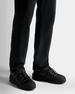 Frei Schneestiefel Aus Leder In Schwarz