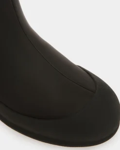 Frei Schneestiefel Aus Leder In Schwarz