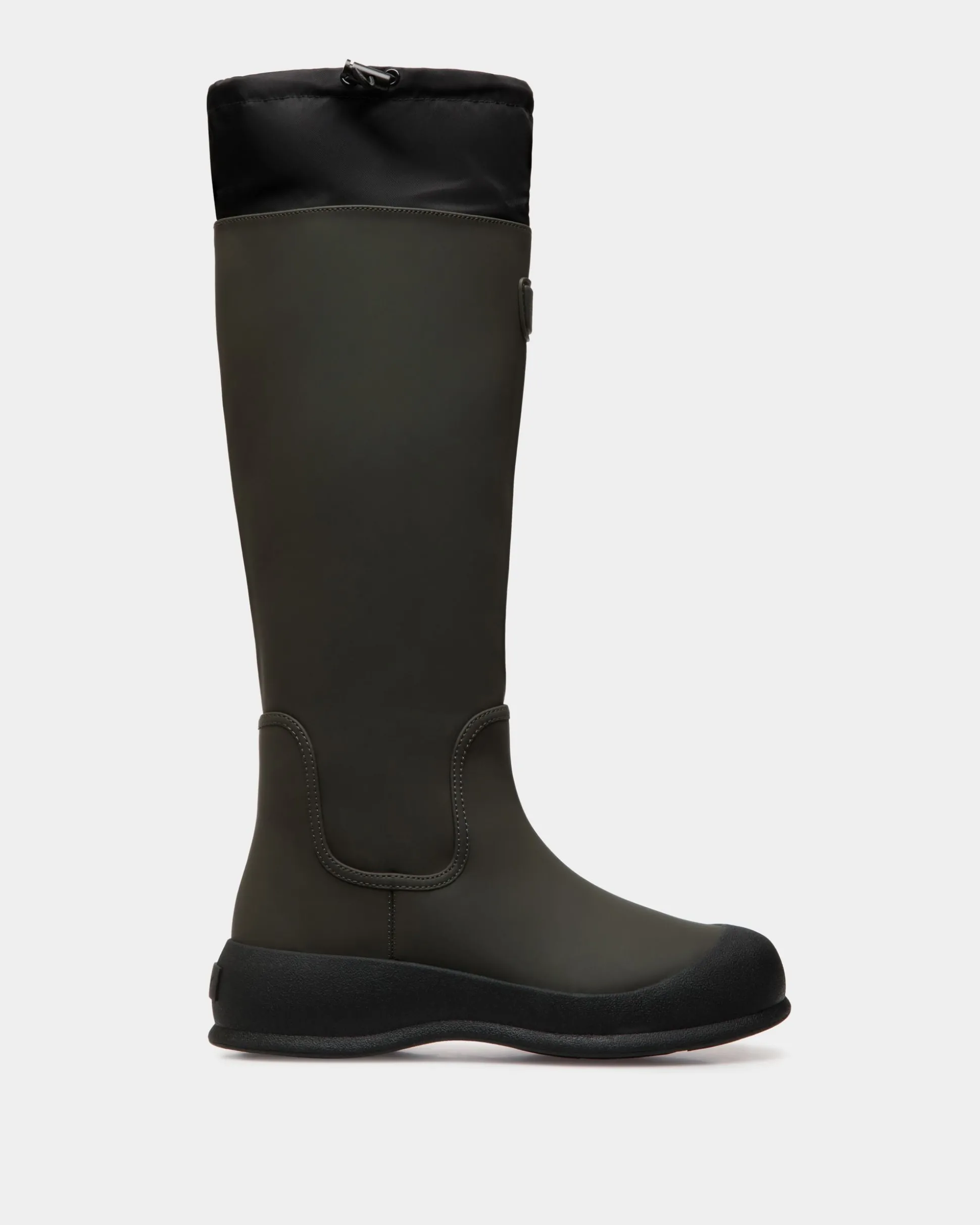 Frei Stiefel Aus Gummiertem Leder In Military Green