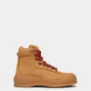 Frei Stiefelette Aus Braunem Veloursleder