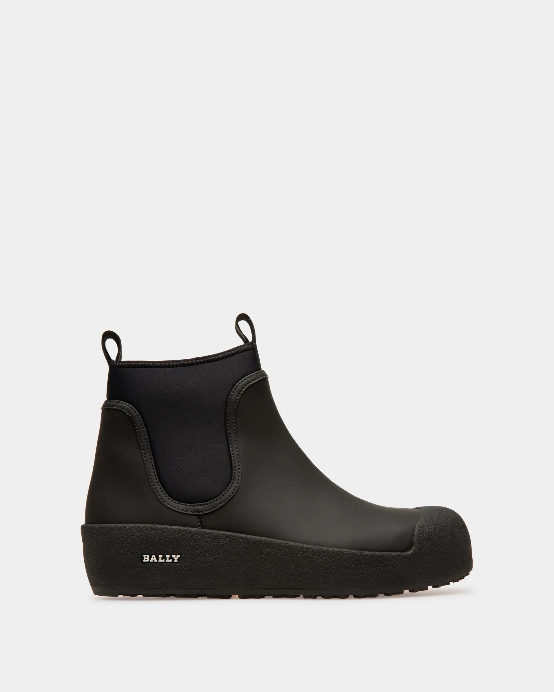 Gadey Stiefel Aus Leder Und Gummi In Schwarz