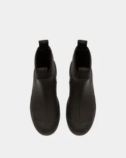 Gadey Stiefel Aus Leder Und Gummi In Schwarz