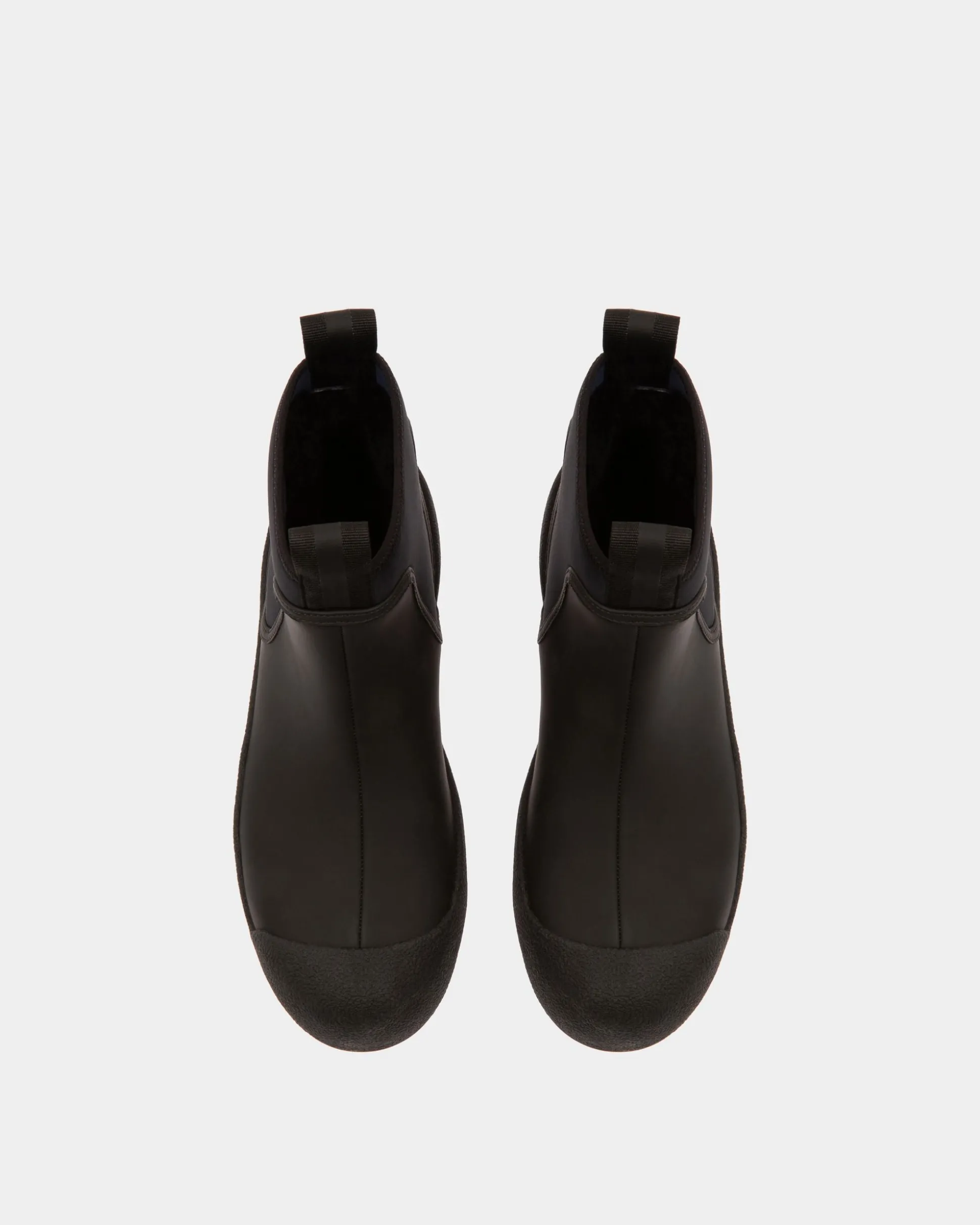 Gadey Stiefel Aus Leder Und Gummi In Schwarz