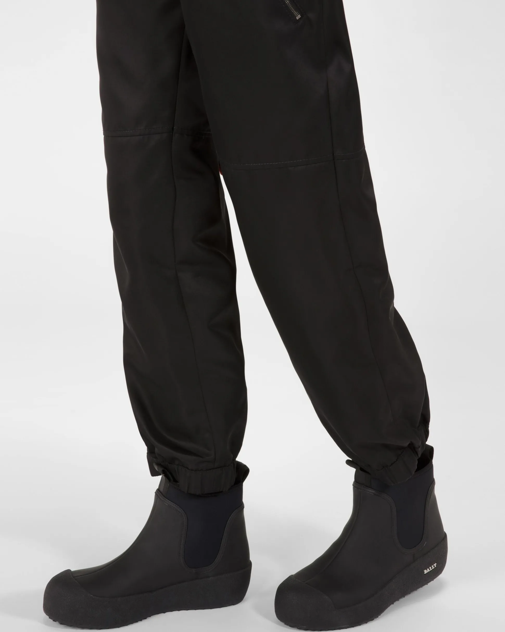 Gadey Stiefel Aus Leder Und Gummi In Schwarz