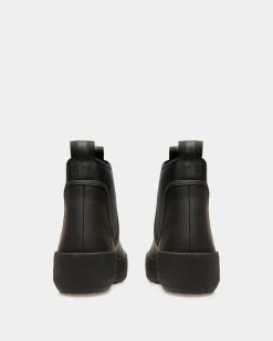 Gadey Stiefel Aus Leder Und Gummi In Schwarz