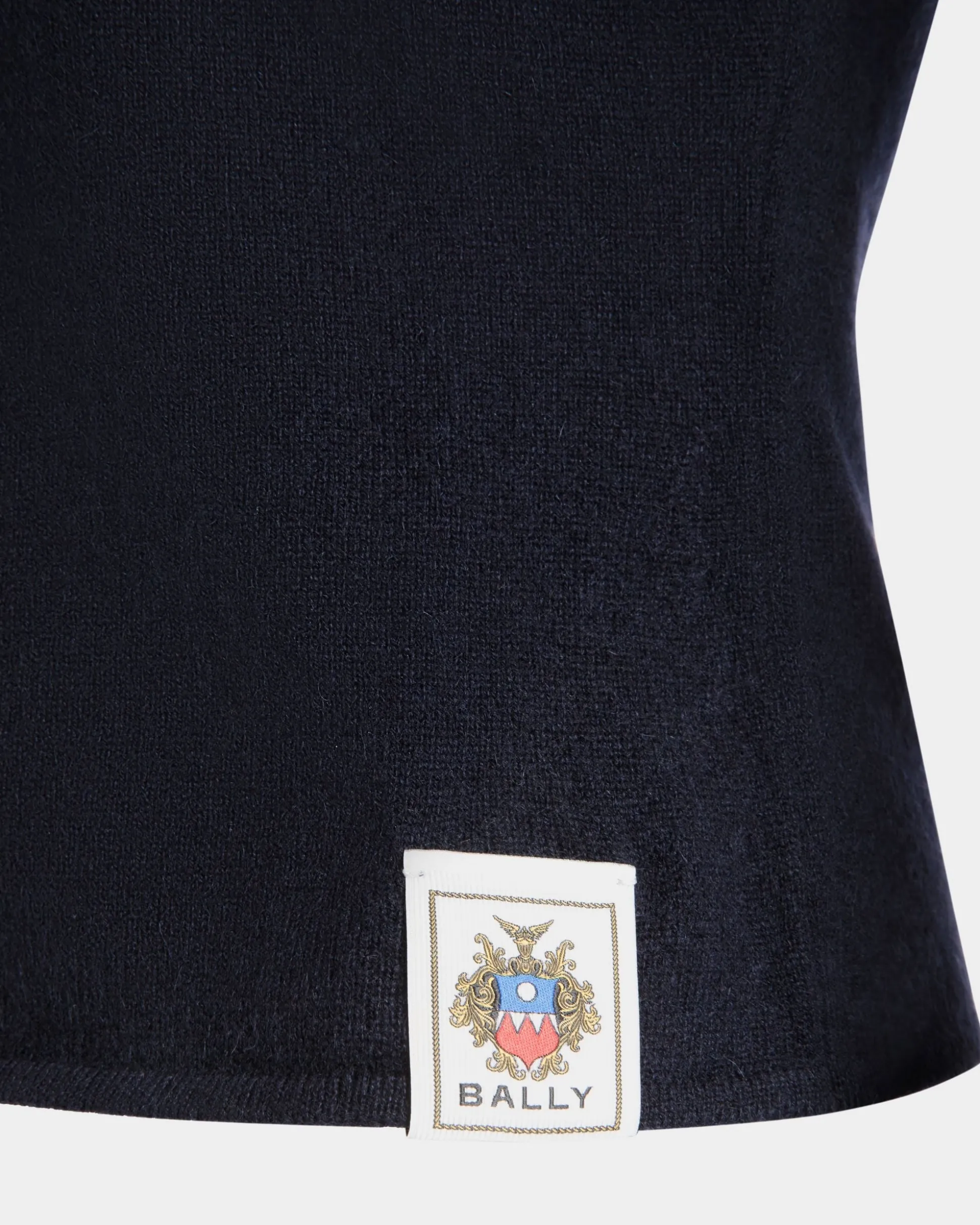 Gestricktes Oberteil Aus Kaschmir In Navy Blue