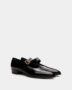Glendale Mary Jane Aus Leder In Schwarz