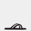 Glide Sandale Aus Nylon In Schwarz Und Weiß