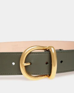 Gürtel Aus Leder In Olive Green Aus Der Adrien Brody Travel-Kollektion