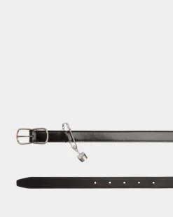 Gürtel Loto 20 mm Aus Gebürstetem Leder In Schwarz