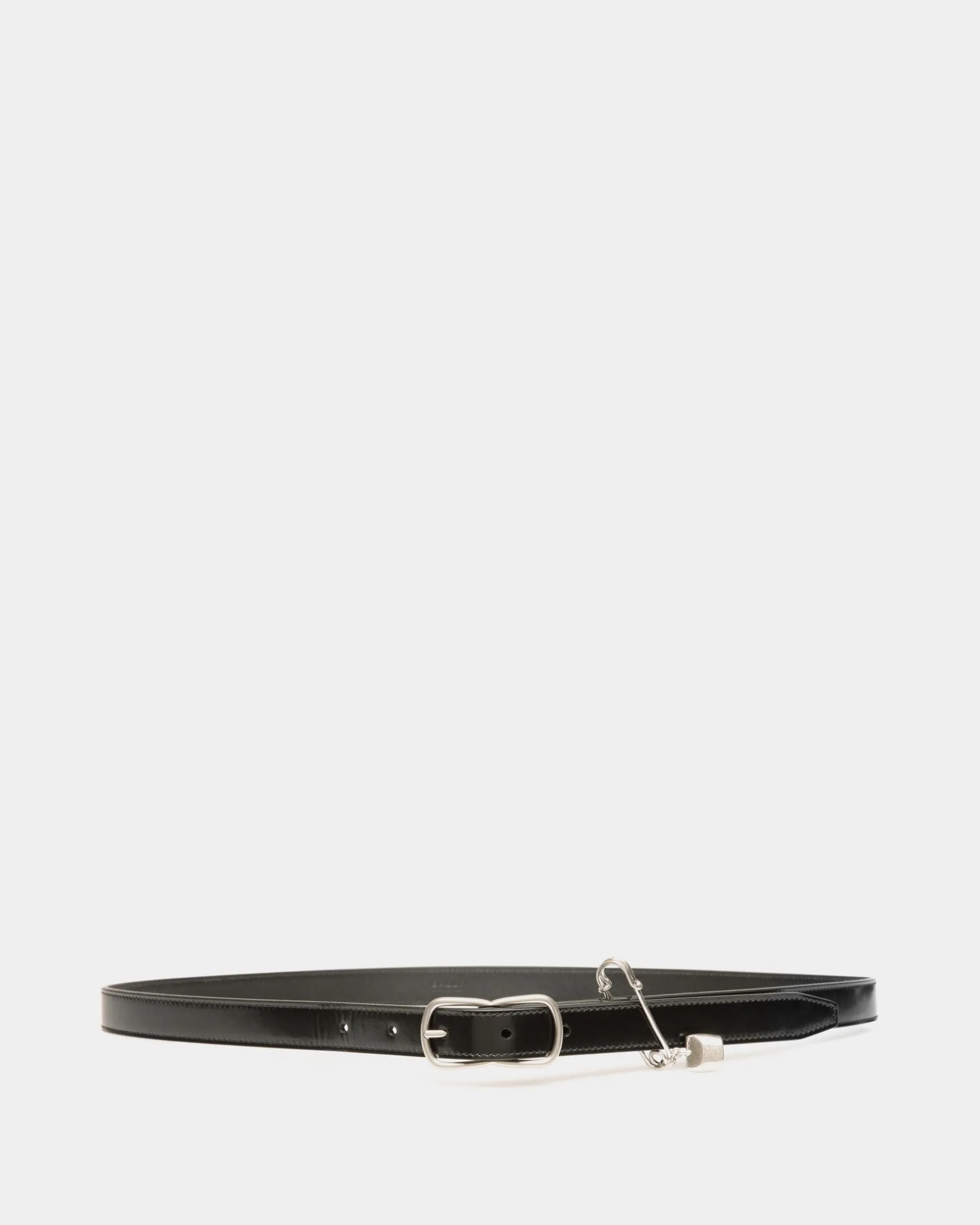 Gürtel Loto Pin 20 mm Aus Leder In Schwarz