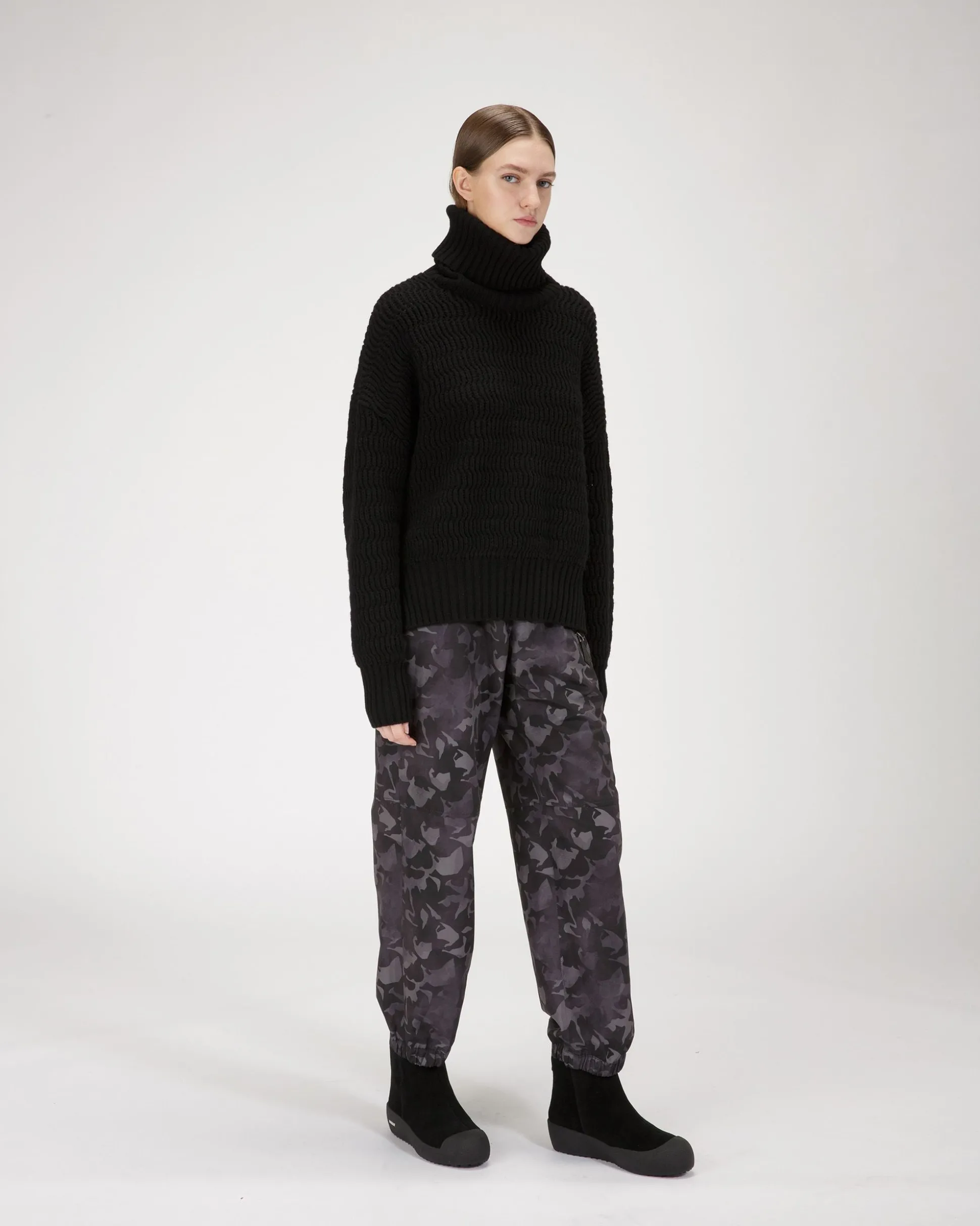 Guard II Leder-Schneestiefel In Schwarz