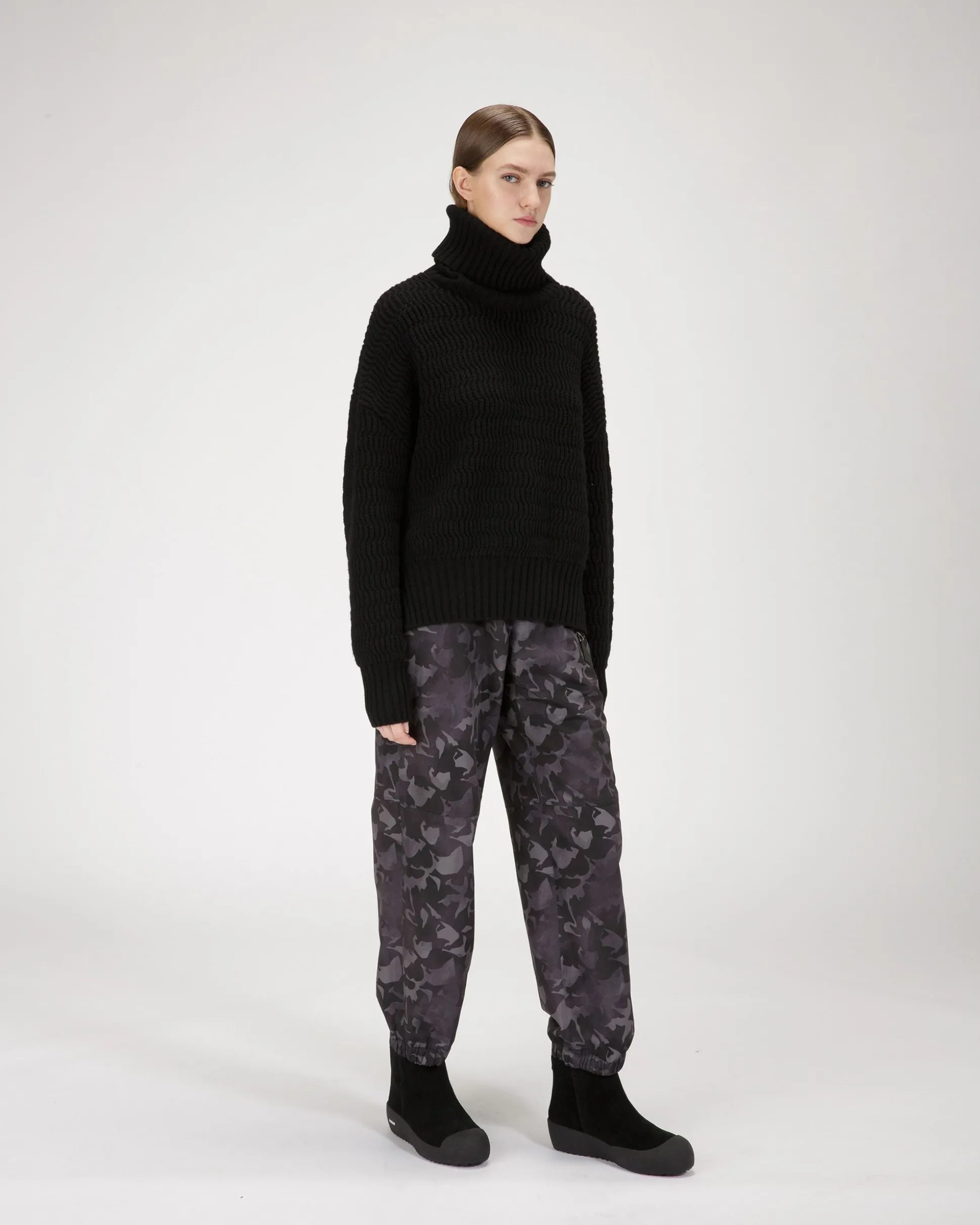 Guard II Leder-Schneestiefel In Schwarz