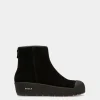 Guard Leder-Schneestiefel In Schwarz