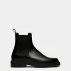 Gusto Bootie Aus Leder In Schwarz