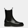 Gusto Bootie Aus Leder In Schwarz