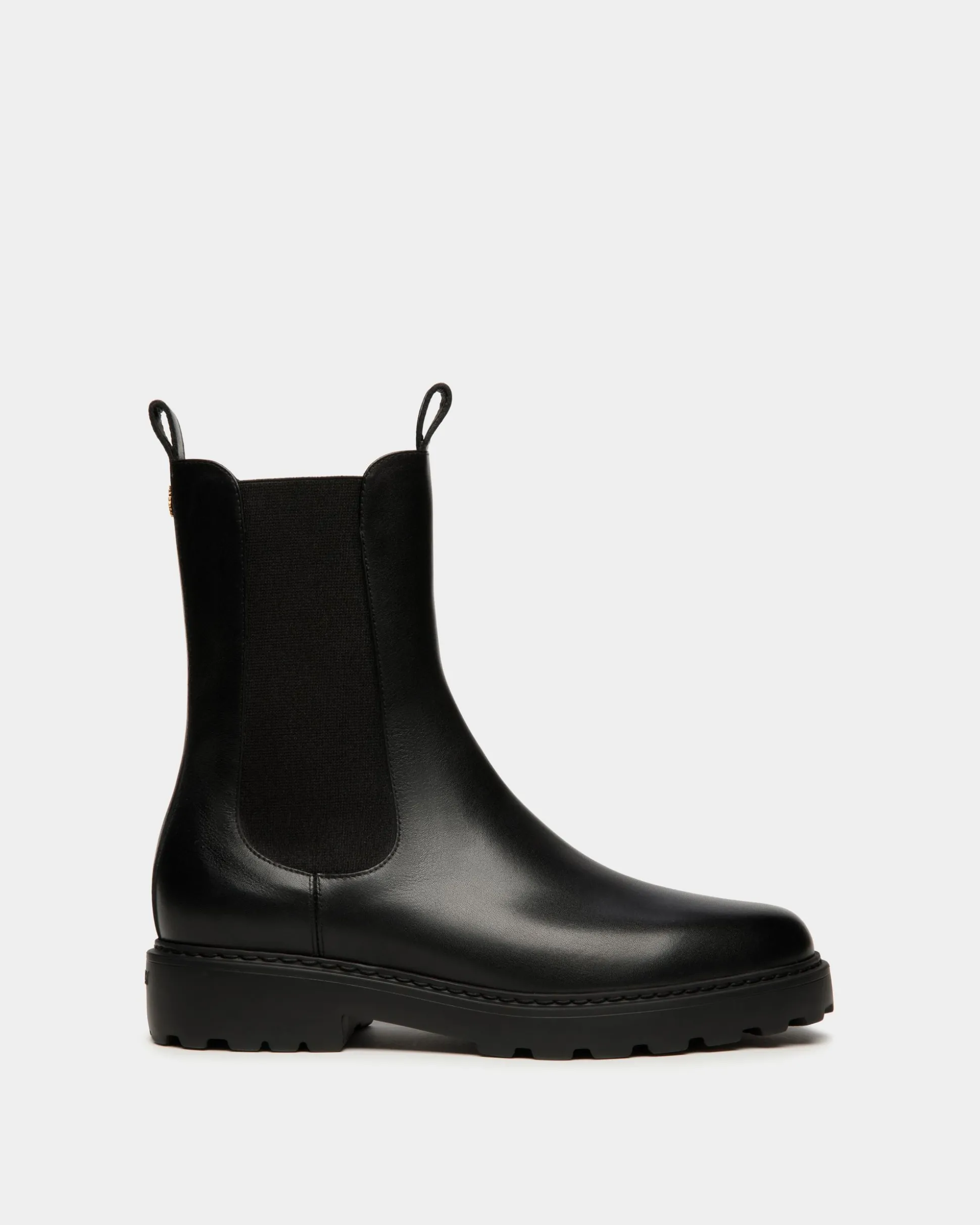 Gusto Bootie Aus Leder In Schwarz