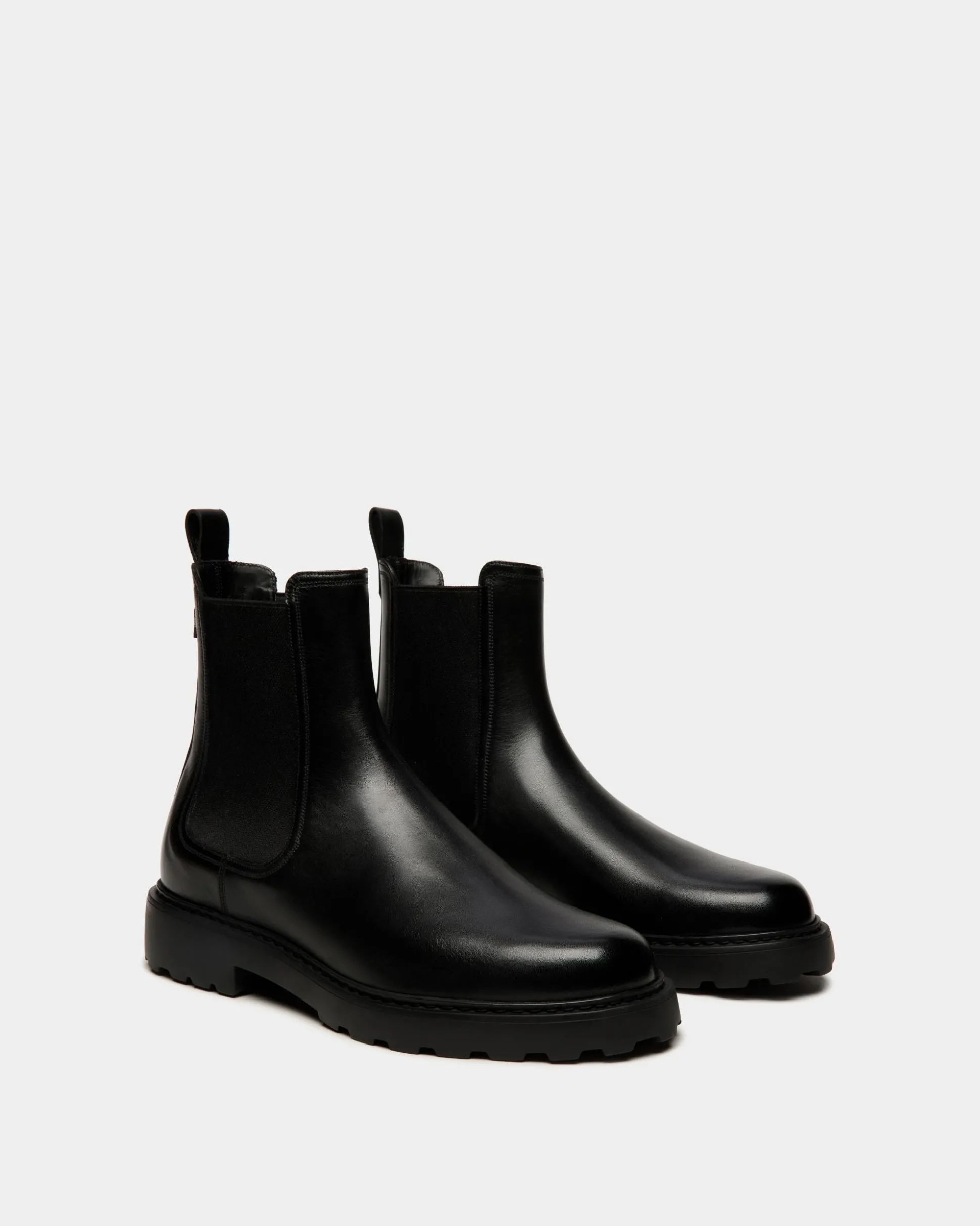 Gusto Bootie Aus Leder In Schwarz