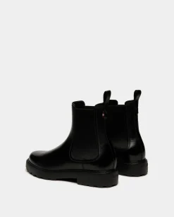 Gusto Bootie Aus Leder In Schwarz