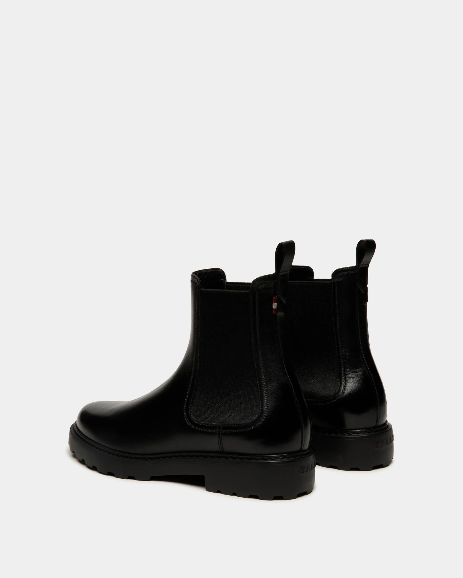 Gusto Bootie Aus Leder In Schwarz