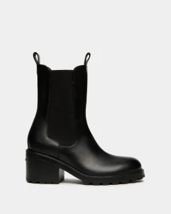 Gusto Stiefelette Aus Leder In Schwarz