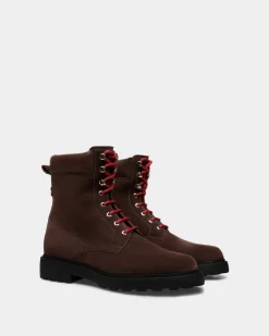 Gusto Stiefelette Aus Veloursleder In Ebenholz