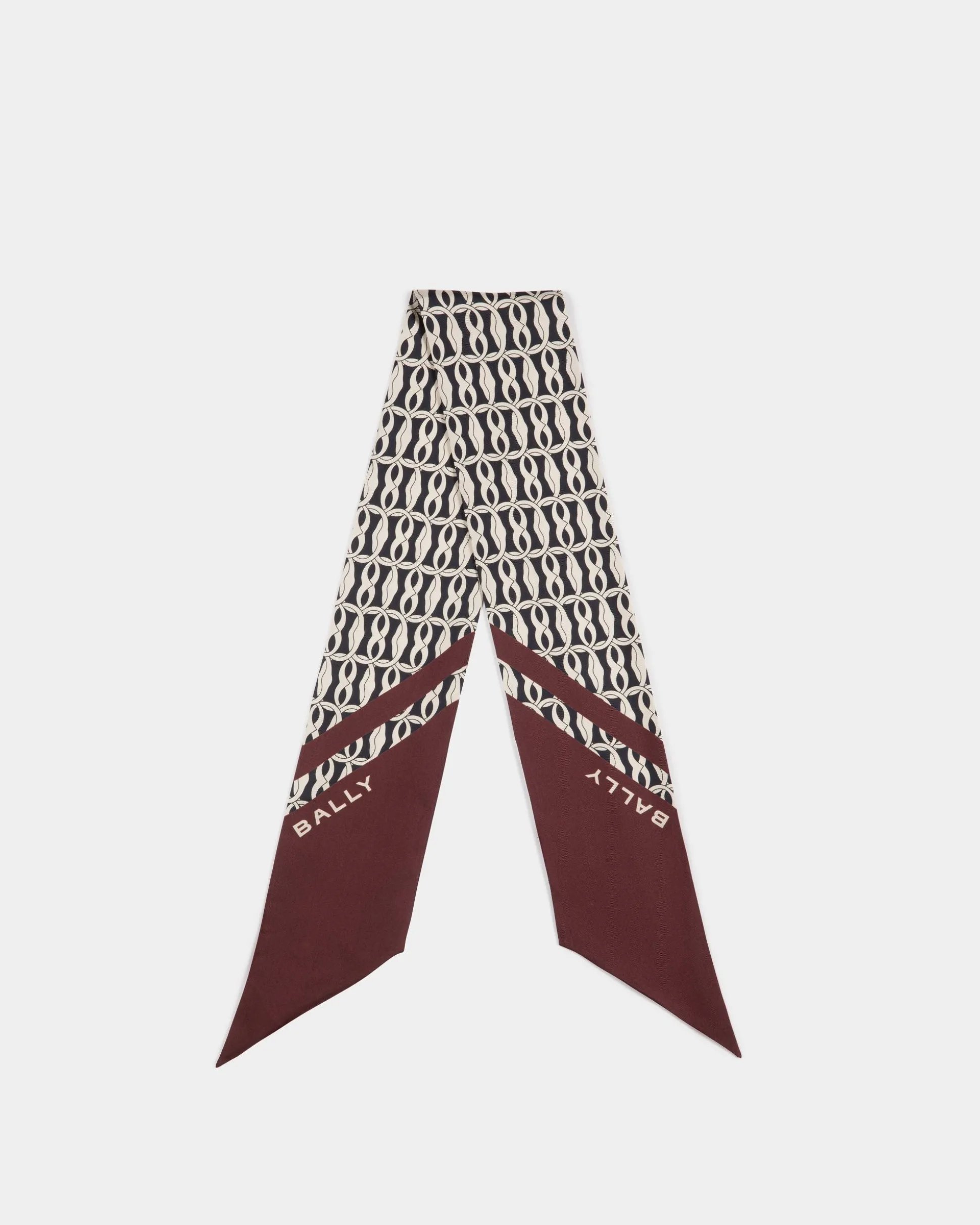 Halstuch Aus Seide In Andorra Mit Emblem-Print