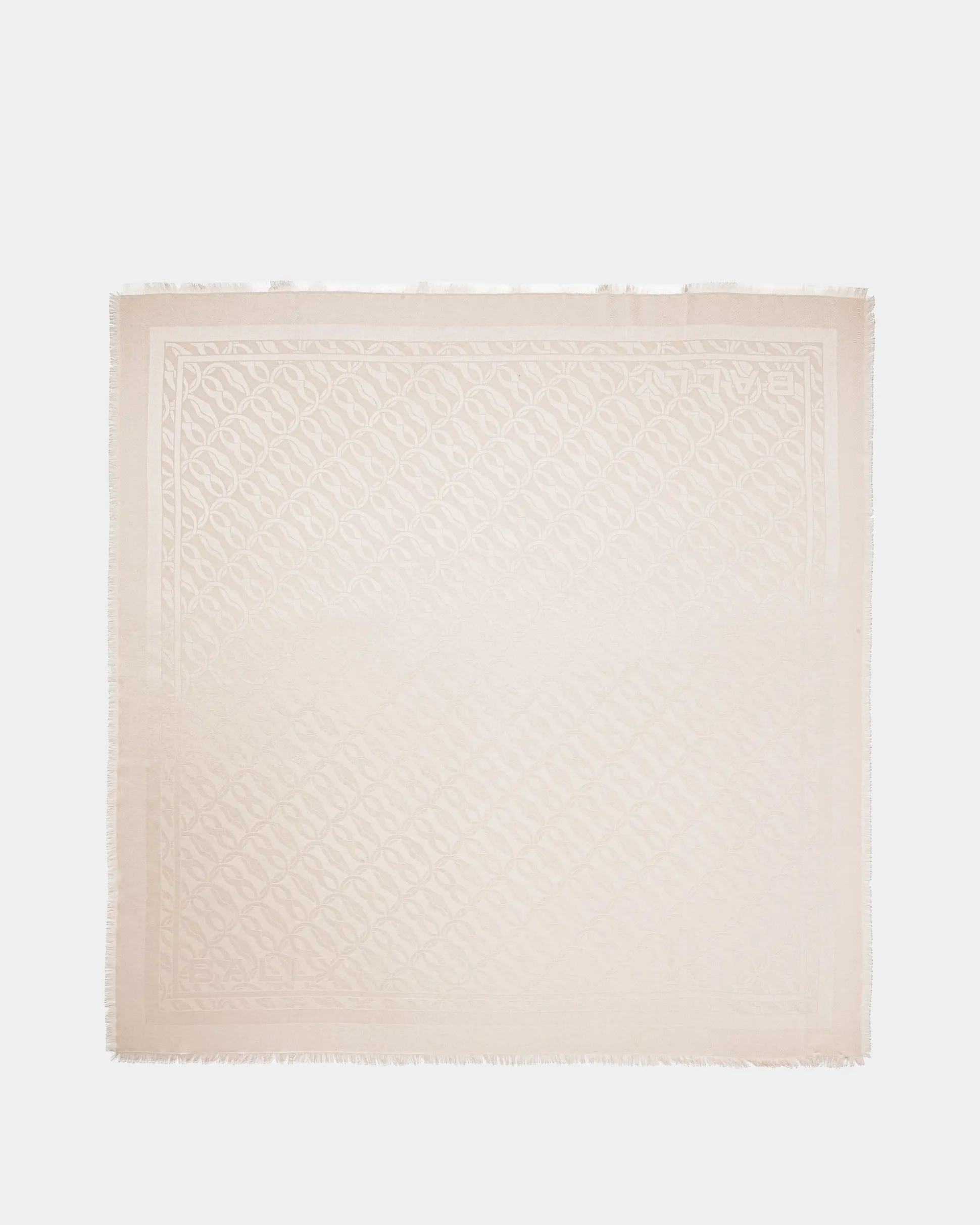 Halstuch mit Emblem-Print Aus Seide in Dusty Petal