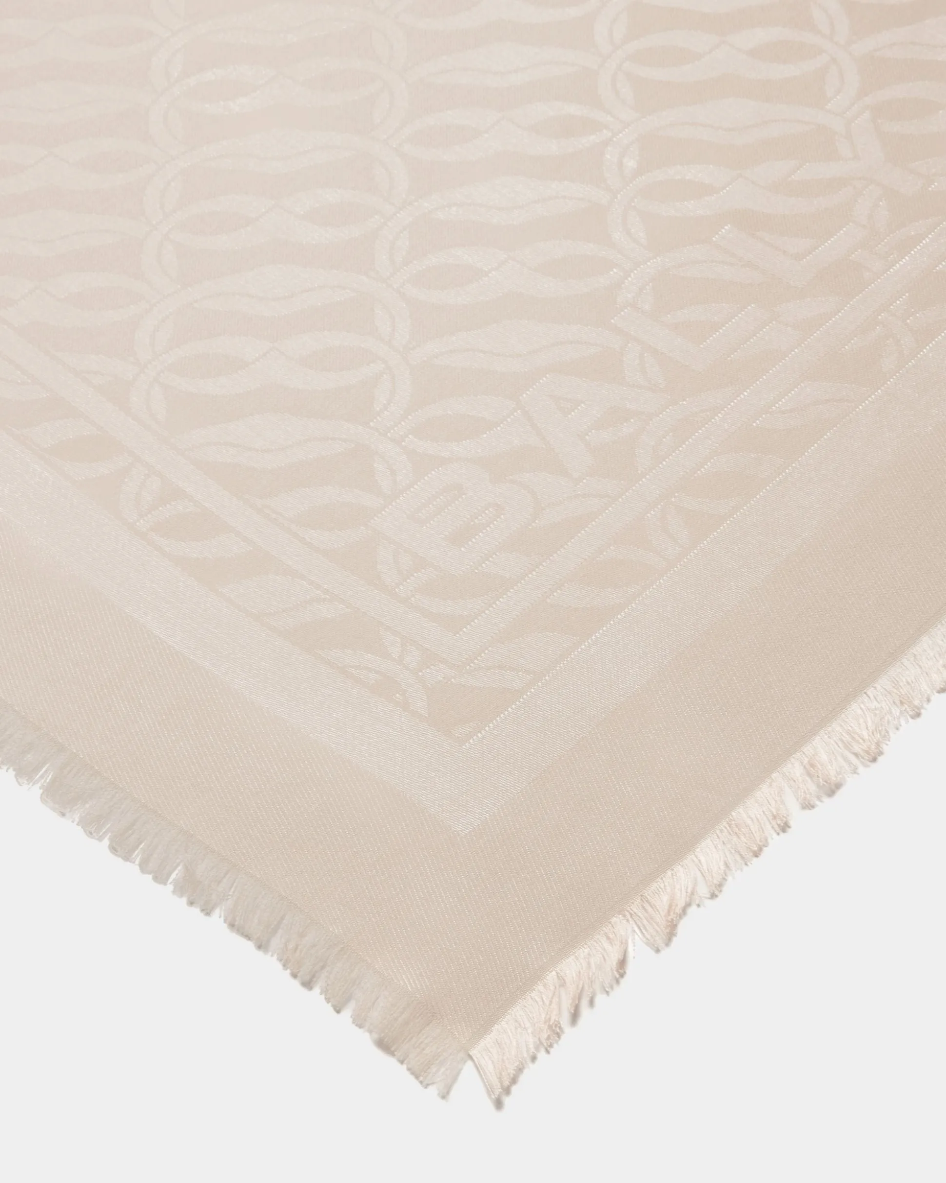 Halstuch mit Emblem-Print Aus Seide in Dusty Petal