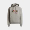 Hoodie Mit Forest Mask Aus Baumwolle In Grau Meliert