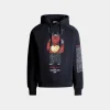 Hoodie Mit Forest Mask Aus Baumwolle In Navy Blue
