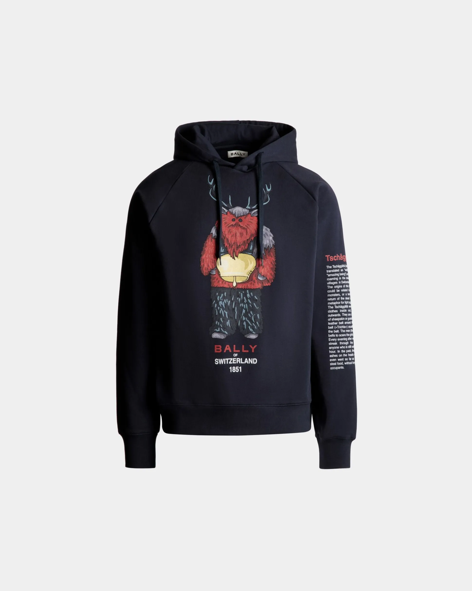 Hoodie Mit Forest Mask Aus Baumwolle In Navy Blue