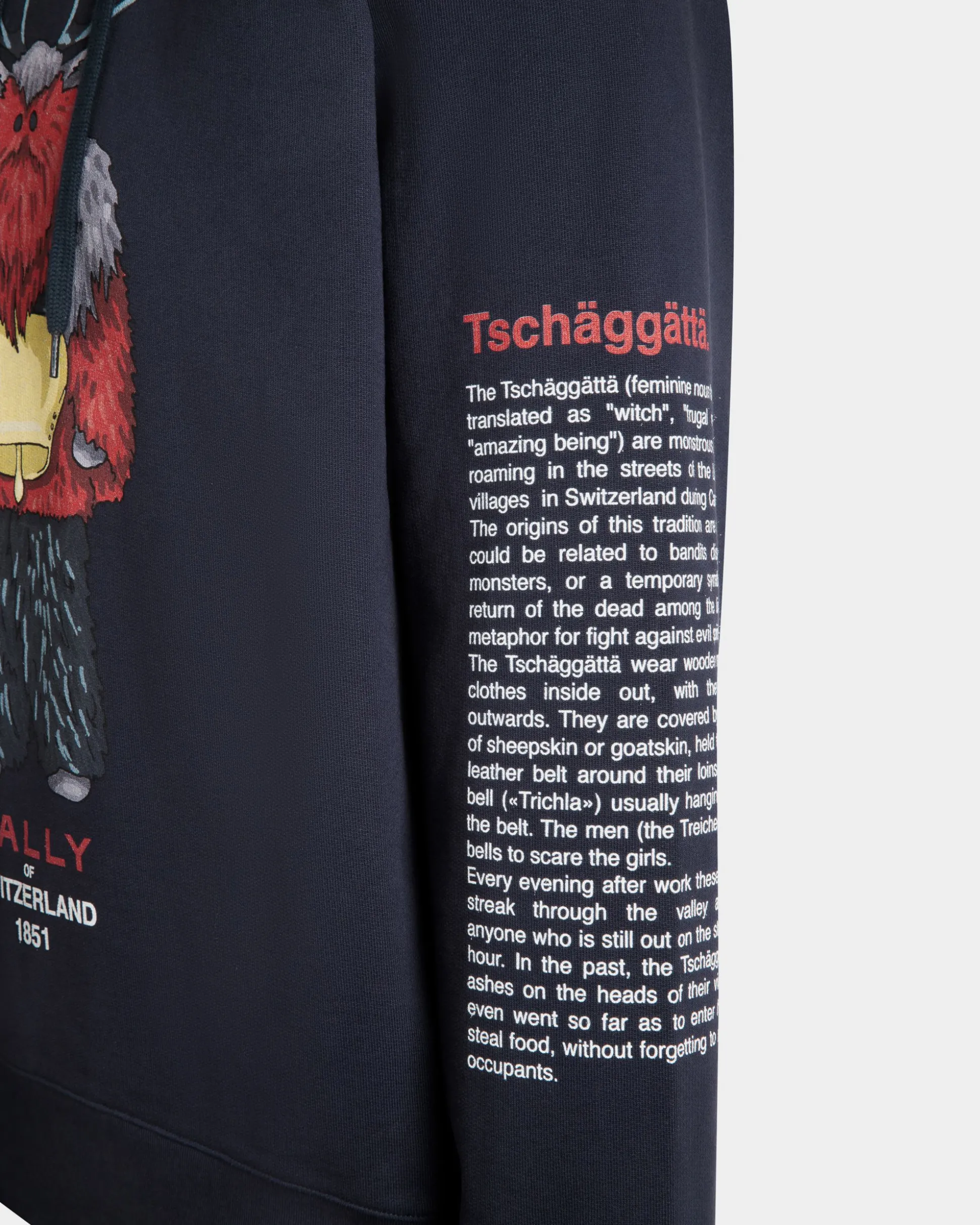 Hoodie Mit Forest Mask Aus Baumwolle In Navy Blue
