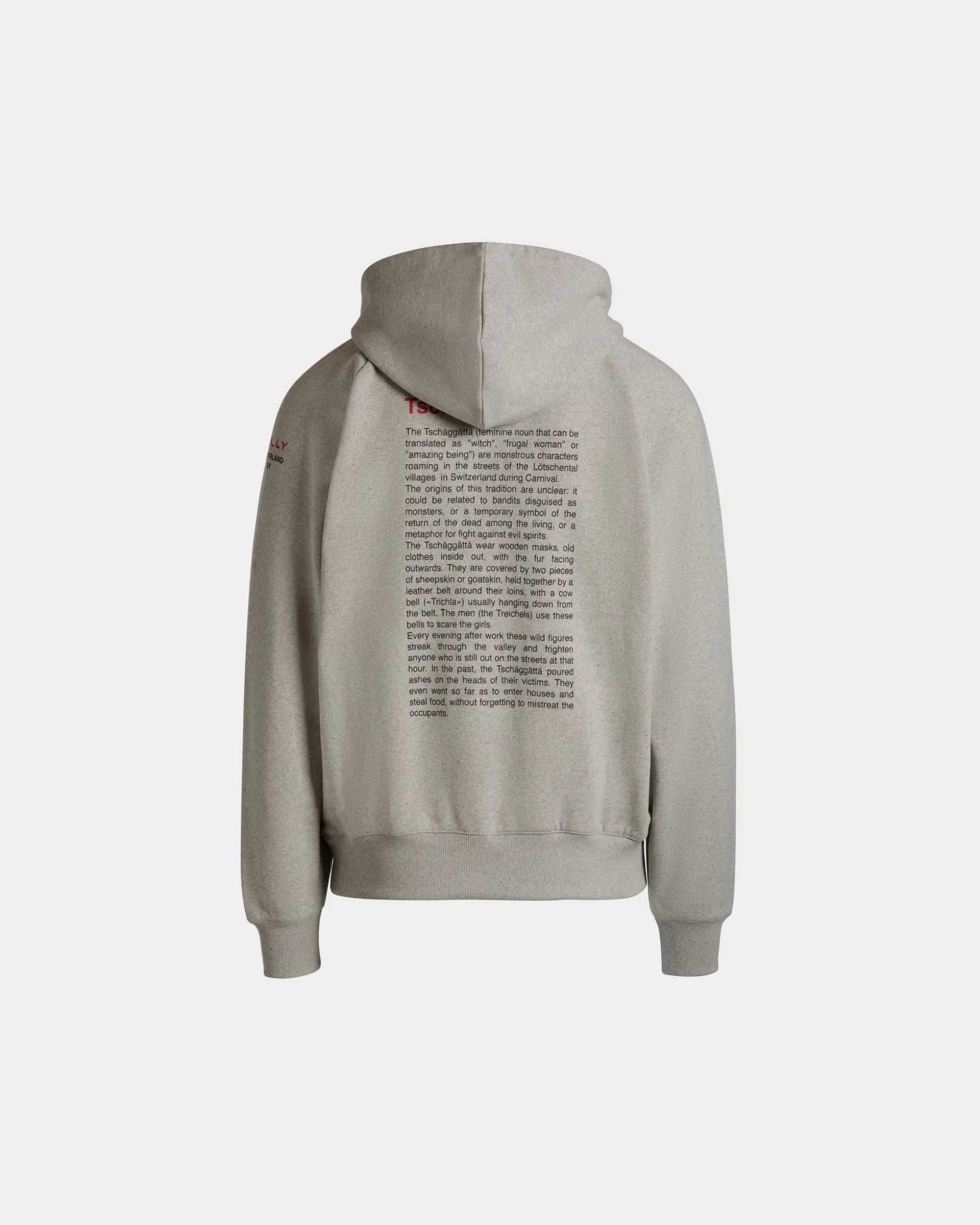 Hoodie Mit Forest Mask Aus Baumwolle In Grau Meliert
