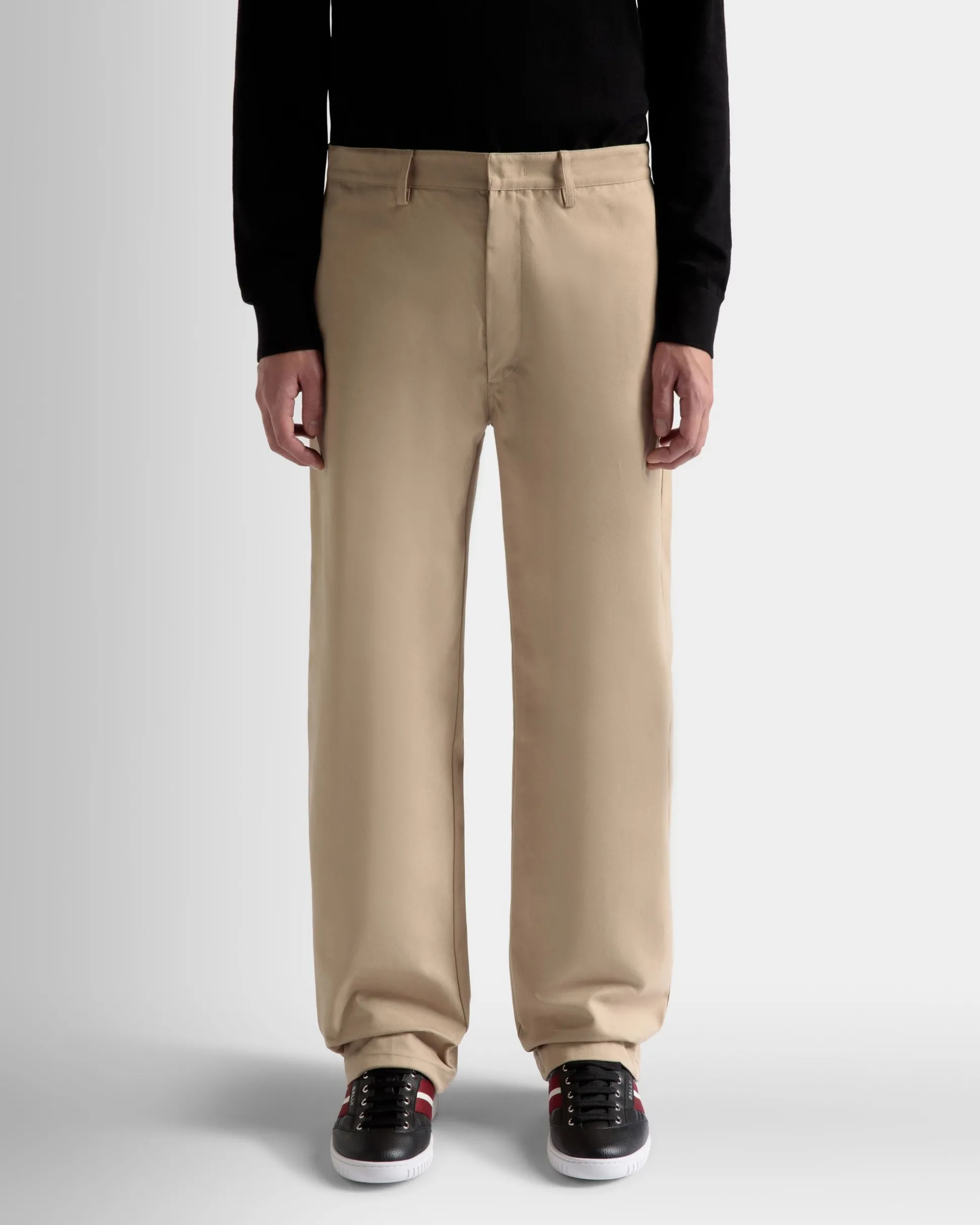 Hose Aus Baumwolle In Camel